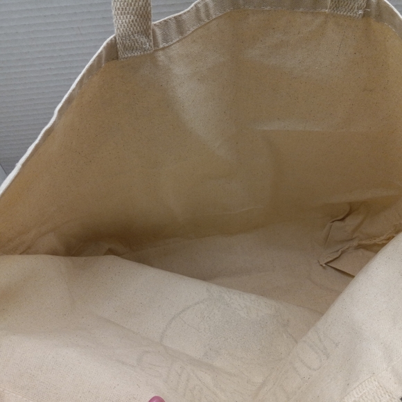 Chris Stapleton Q-Tees Canvas Fabric 15 1/2 in long x 20 in wide Cream Tote Bag - Picture 6 of 10